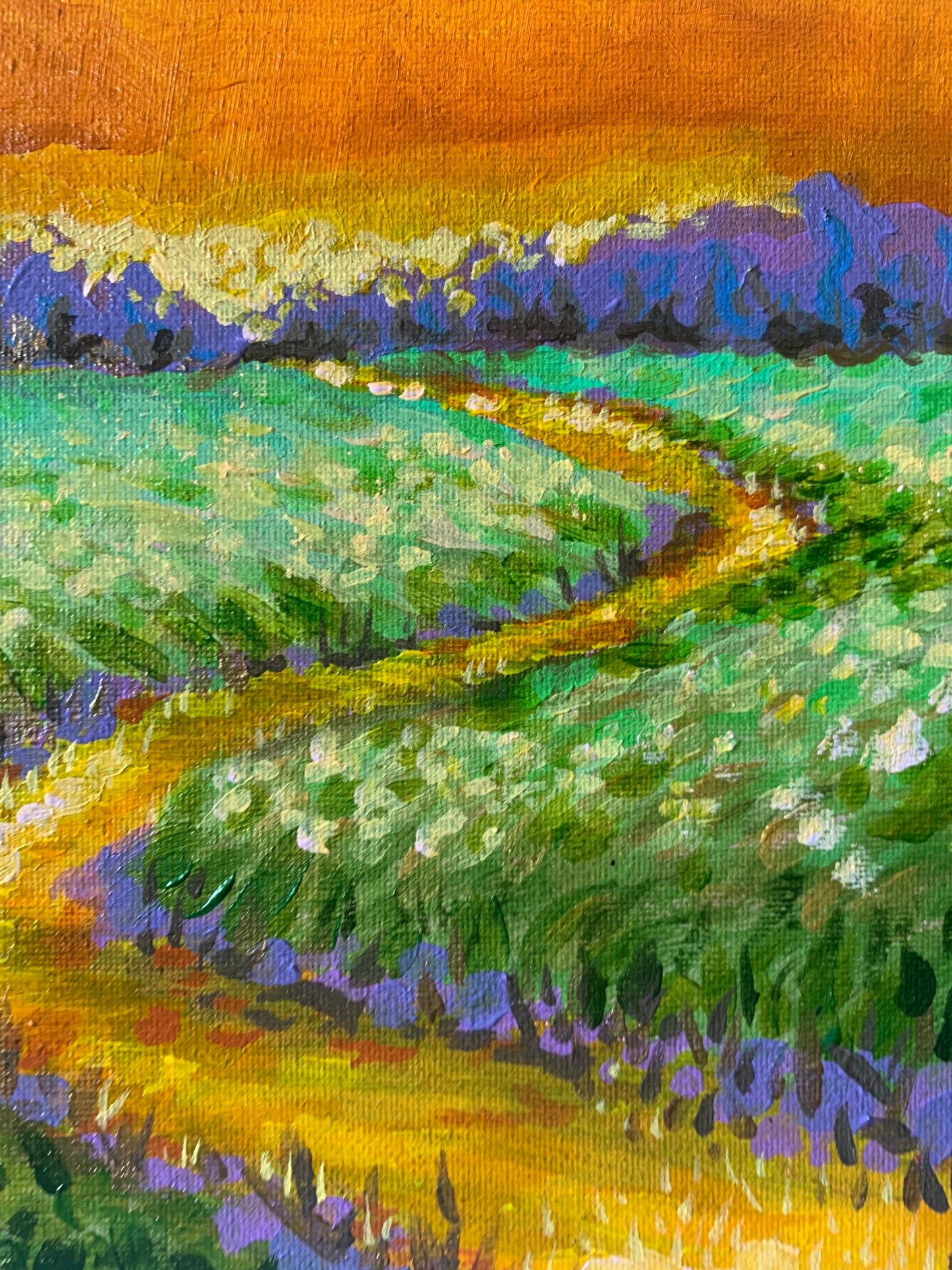 VIOLET RIVER | ORIGINAL PAINTING