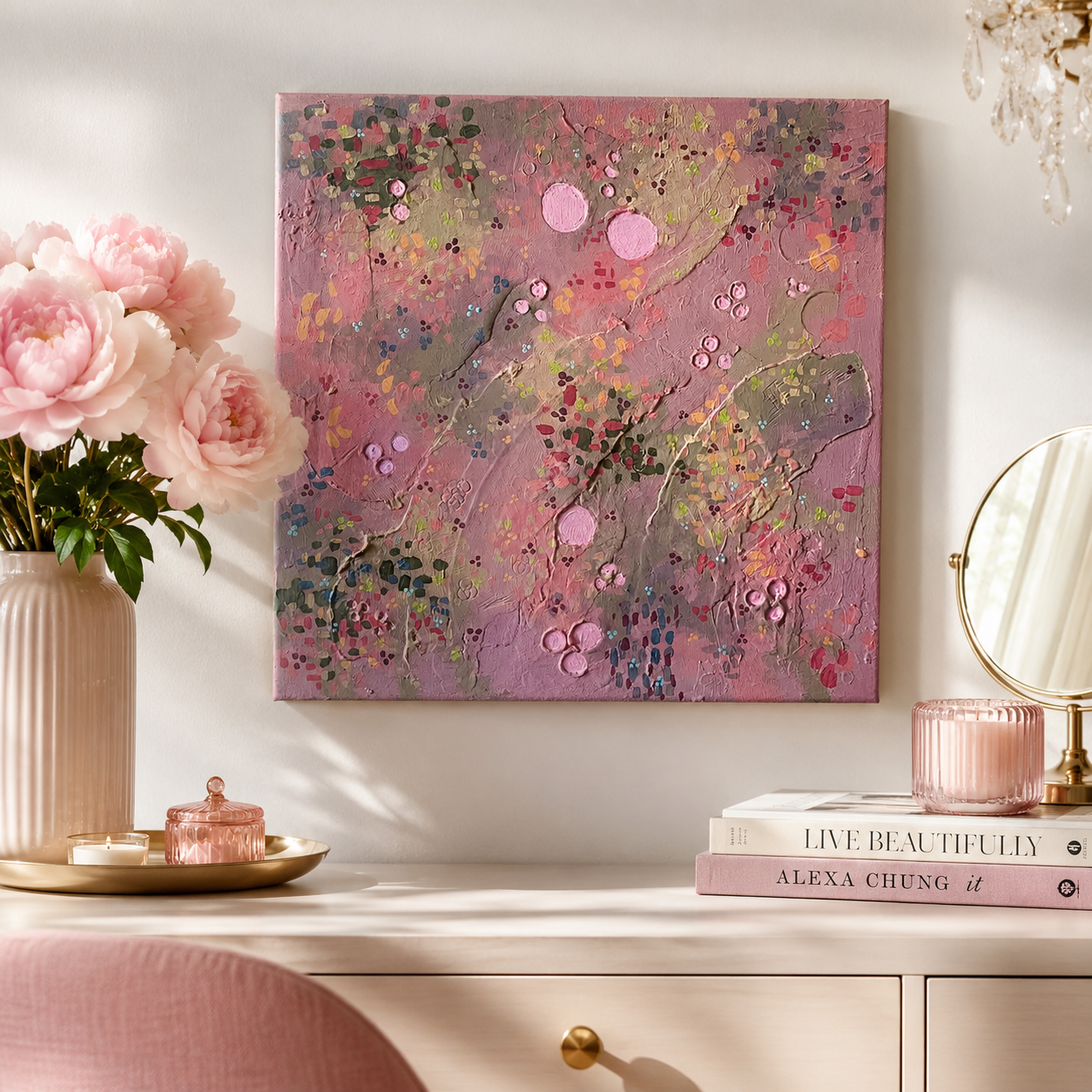 CHAMPAGNE CRADLE | ORIGINAL PAINTING