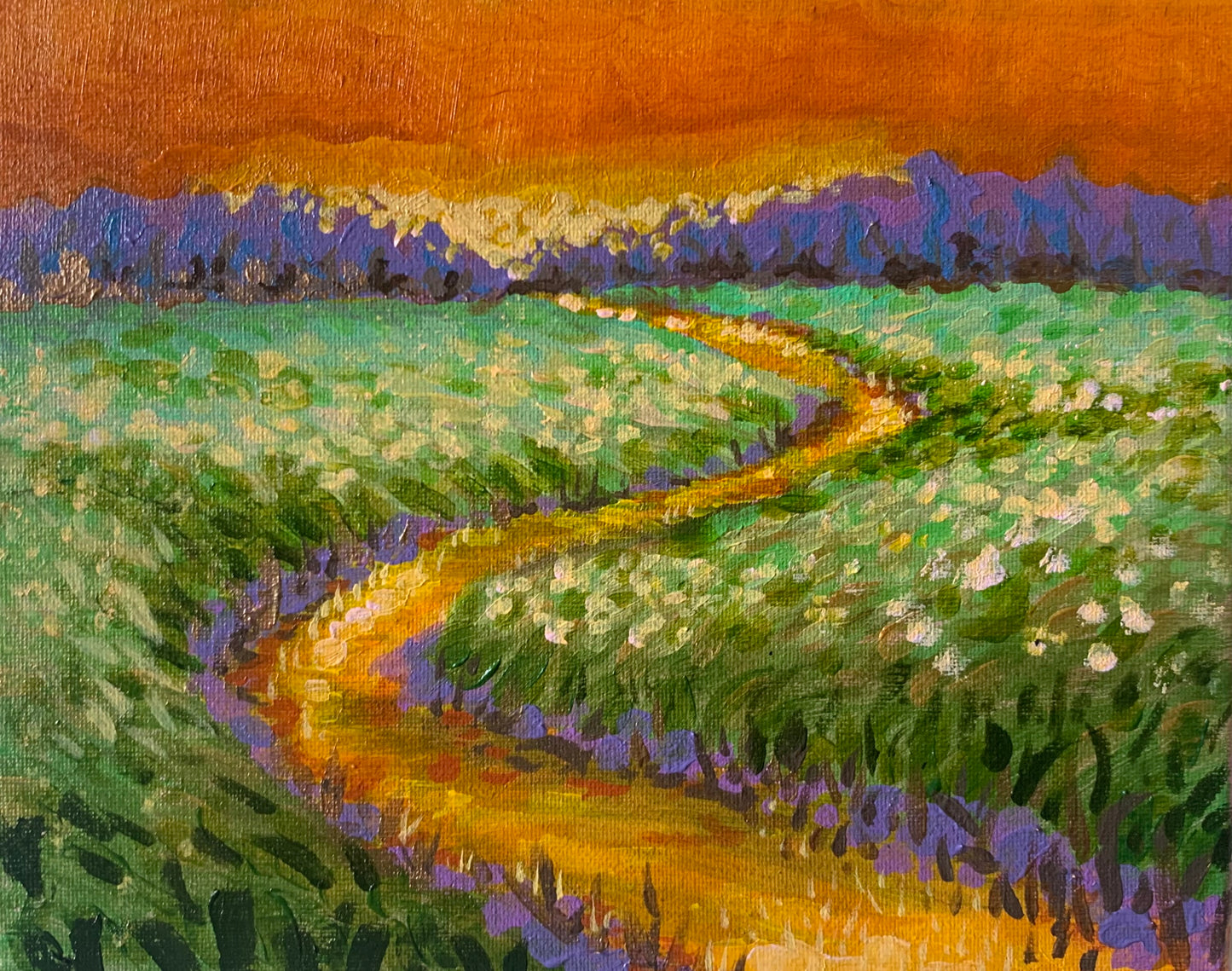 VIOLET RIVER | ORIGINAL PAINTING